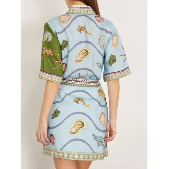alemais bath house mini dress ALMAIS Bath House Mini Dress